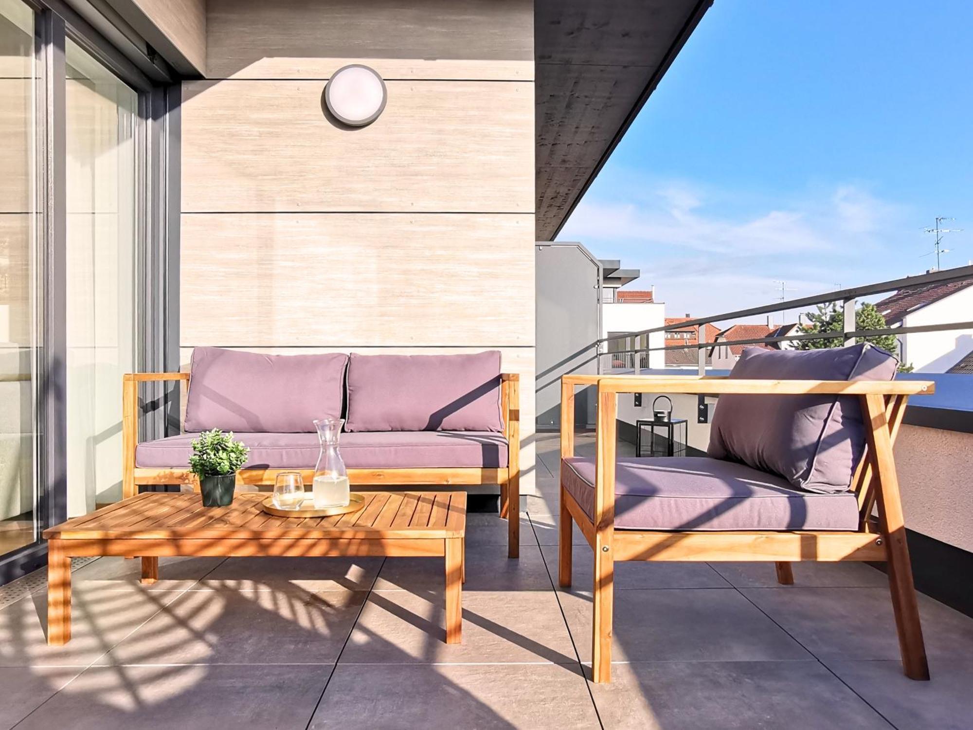Апартаменты Fynbos Penthouse Deluxe, Balkon, Parkplatz Штраубинг Экстерьер фото