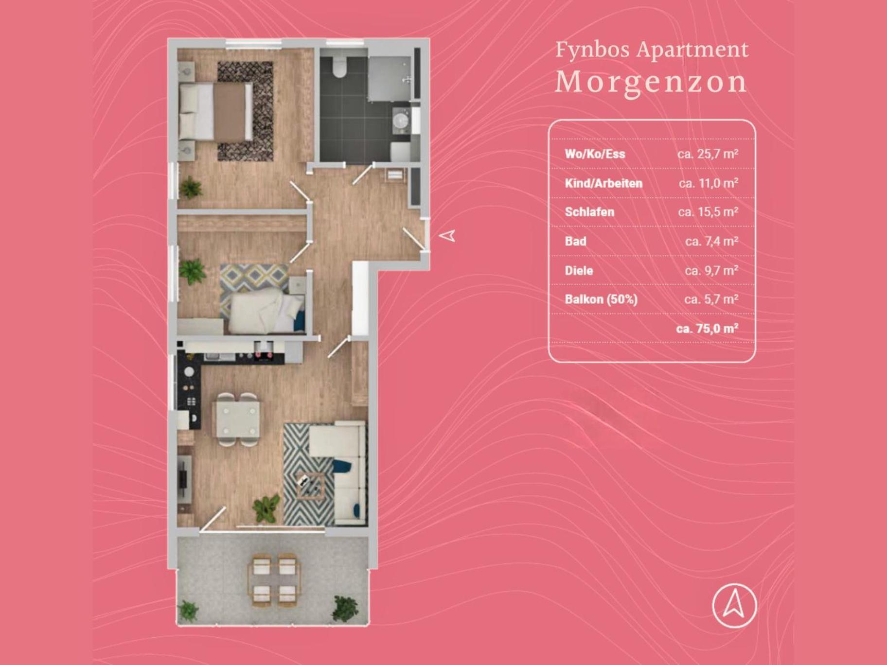 Апартаменты Fynbos Penthouse Deluxe, Balkon, Parkplatz Штраубинг Экстерьер фото